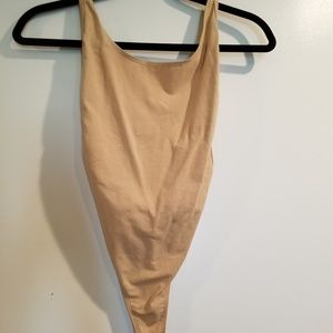 American Apparel thong bodysuit beige neverworn